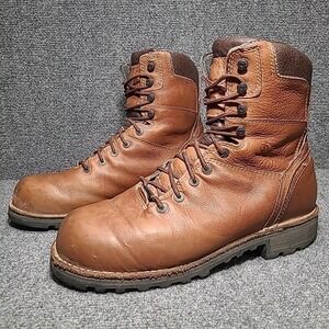 Danner Workman GTX 8" Brown Leather Boots US 11 EE 16013 Thinsulate‎ 400G Vibram
